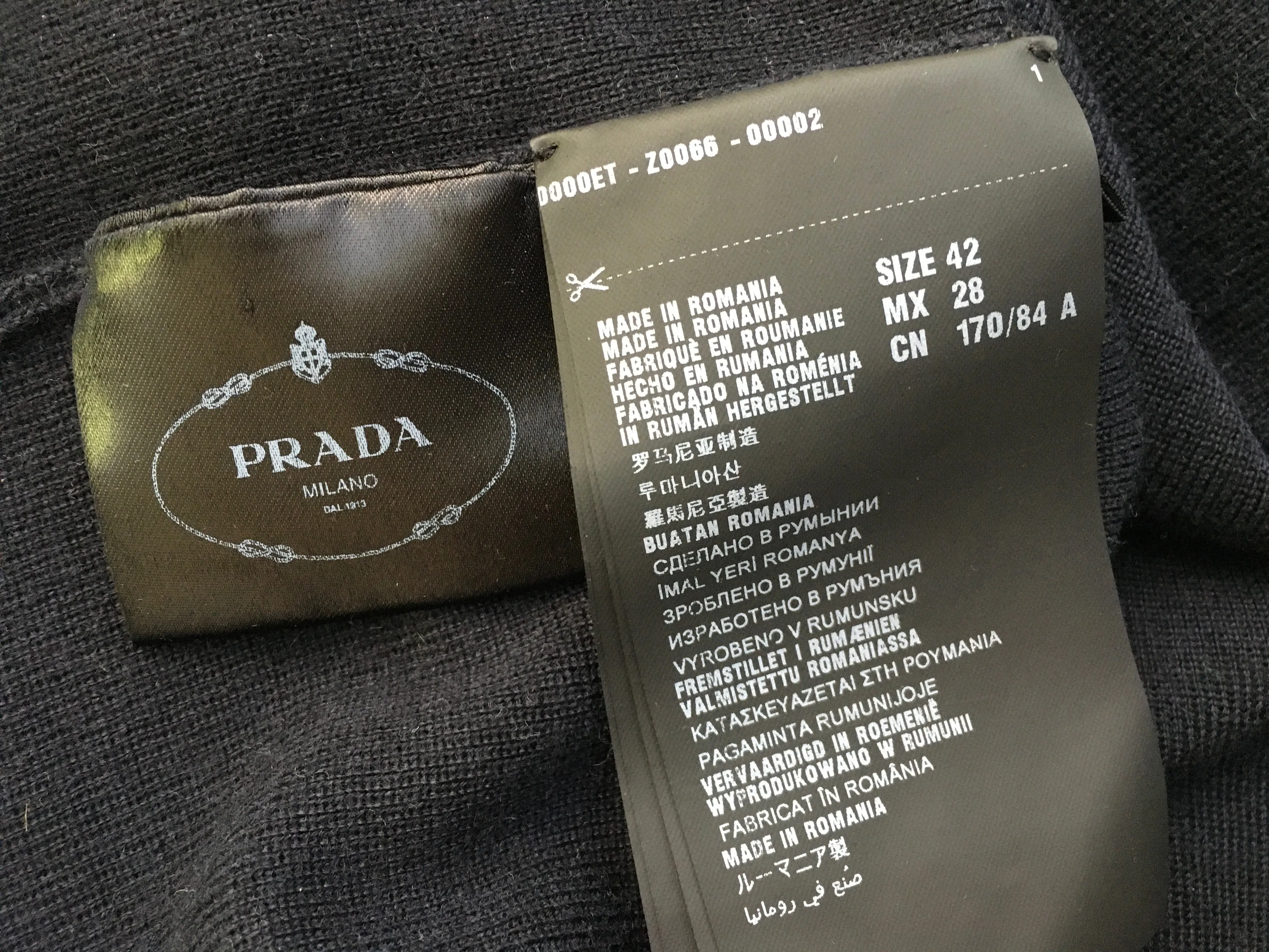 Prada Cashmere and silk-blend sweater pullover jumper I 42 UK 10 US 6 ladies
