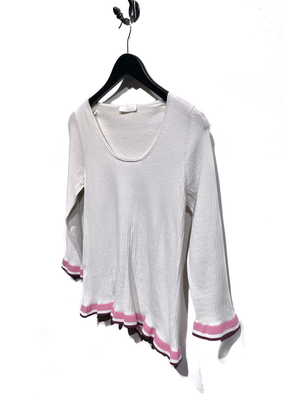 Prada Ivory Cropped Sleeves Sweater