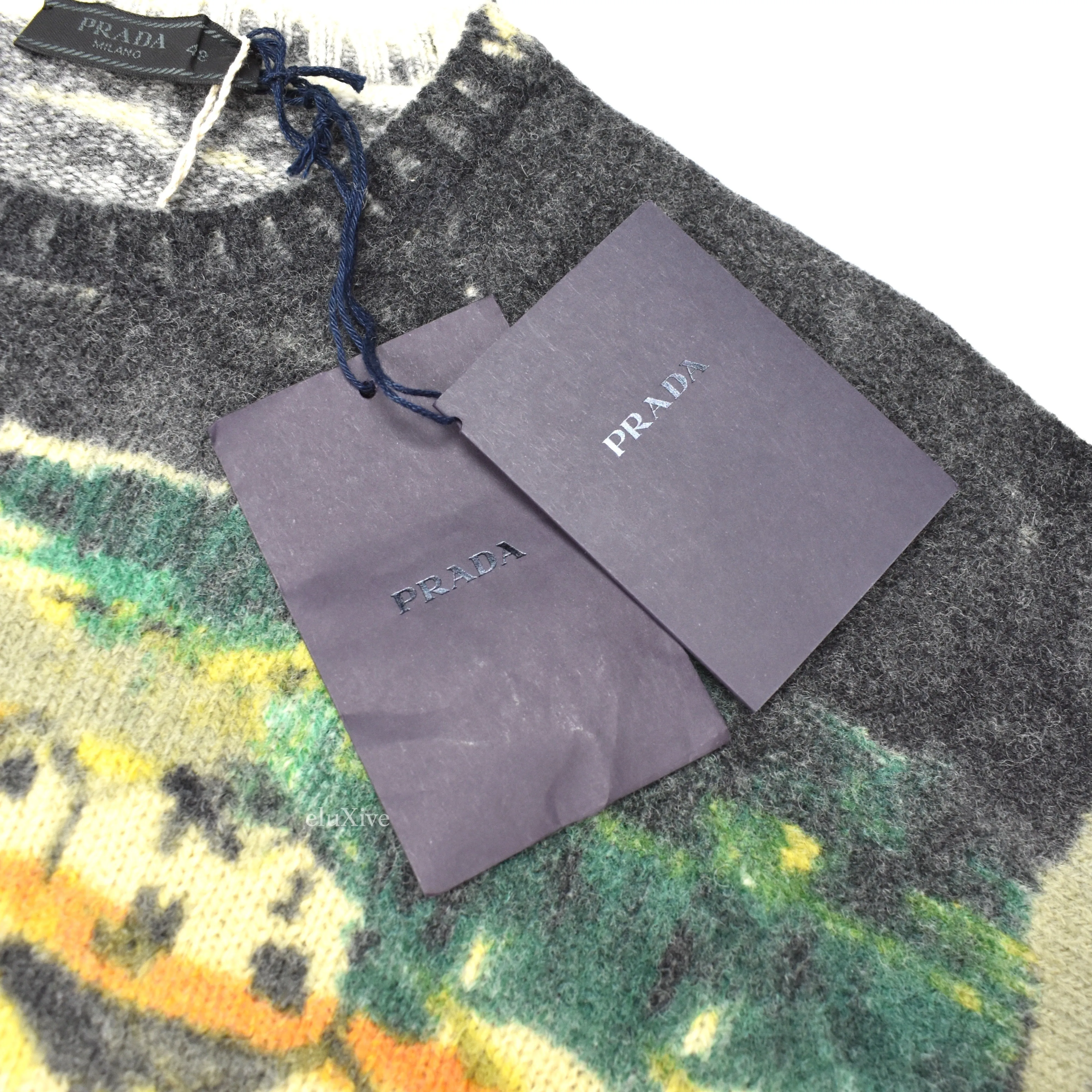 Prada - Village Print Wool Sweater