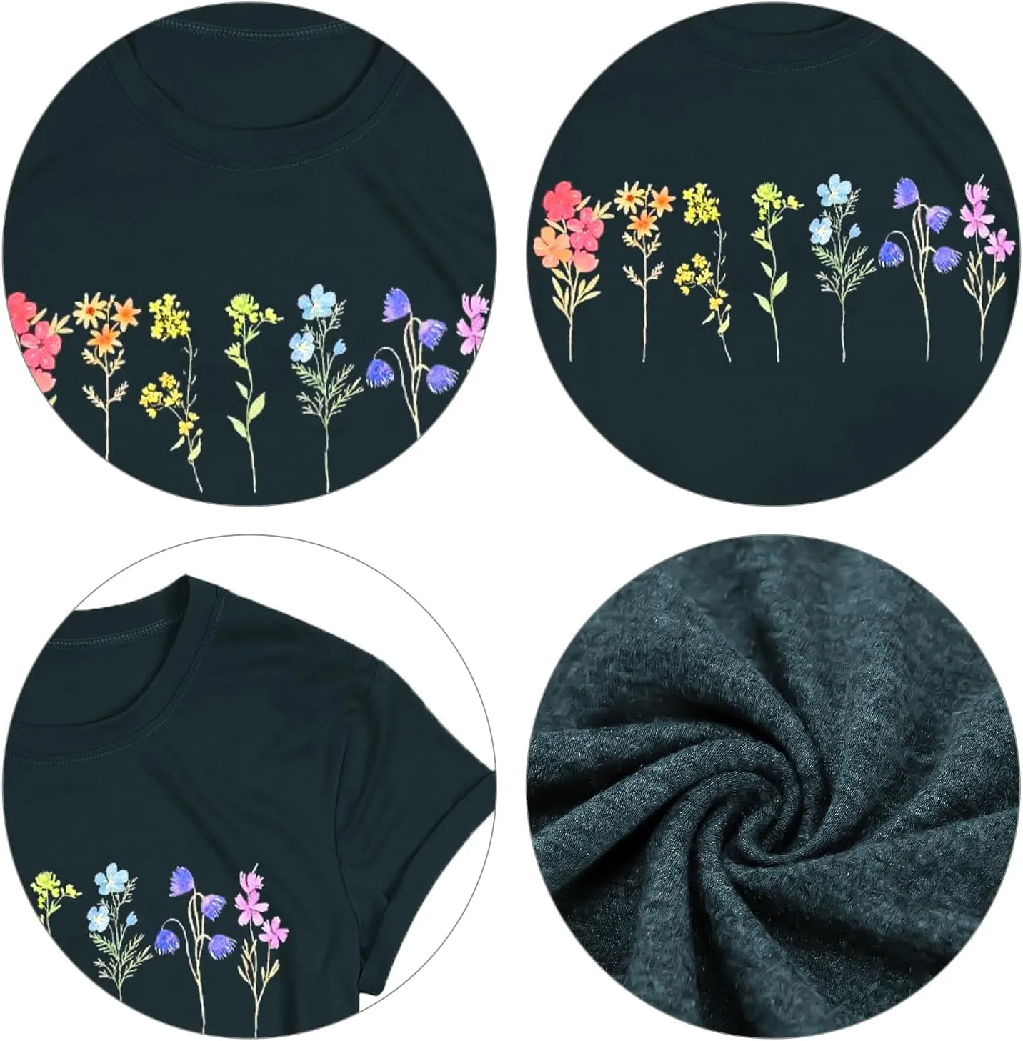Pride Shirt Woman Cute Wildflower LGBT Pride Month Tshirt Flower LGBTQ Tees