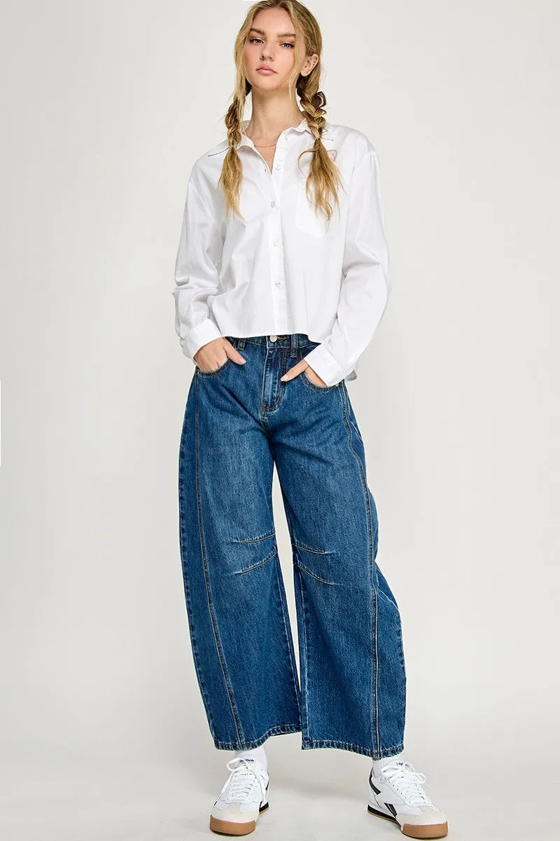 Relaxed Cotton Shirt W/ Pocket