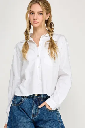 Relaxed Cotton Shirt W/ Pocket