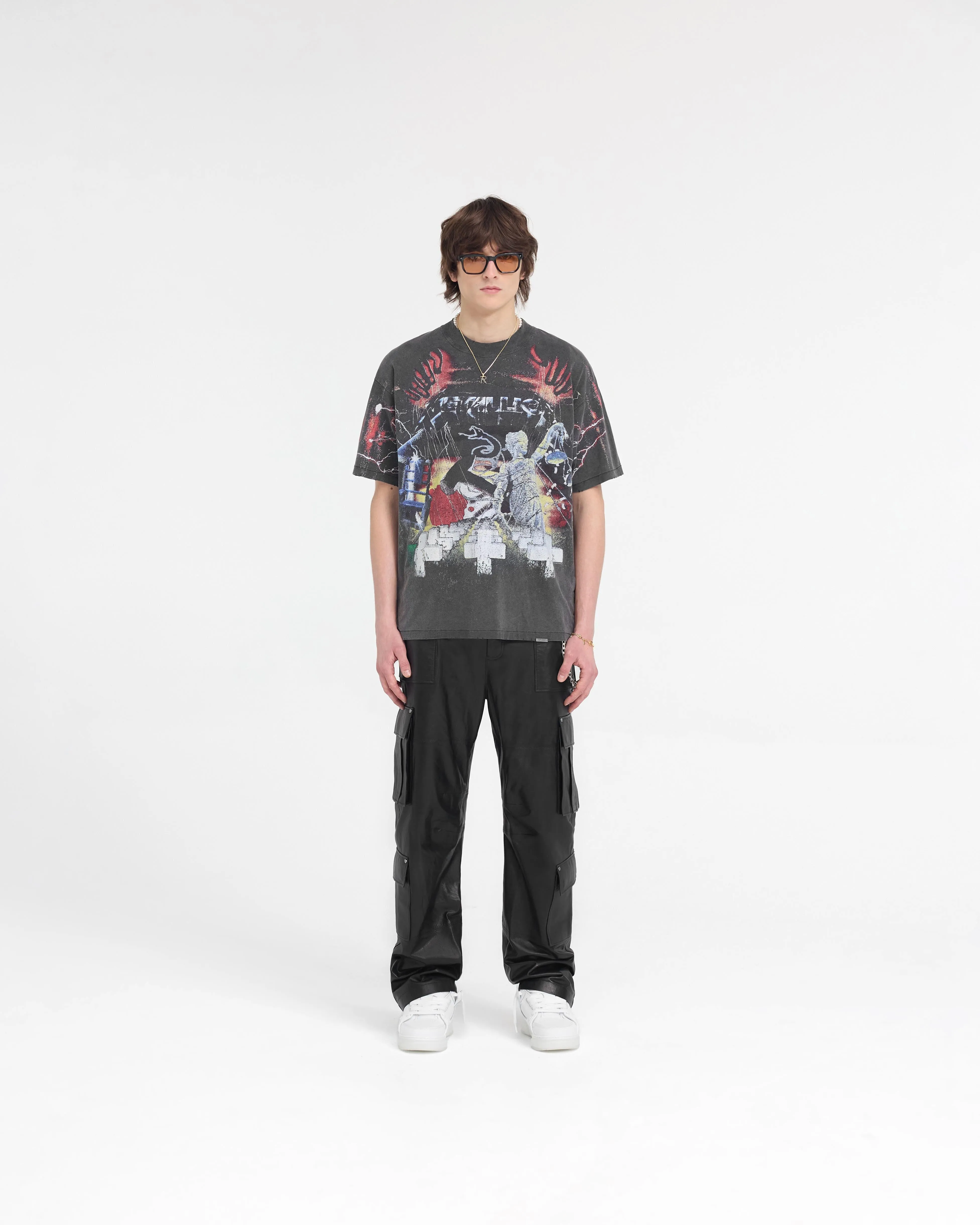 Represent X Metallica‚Ñ¢Ô∏è Master Of Puppets T-Shirt - Vintage Grey
