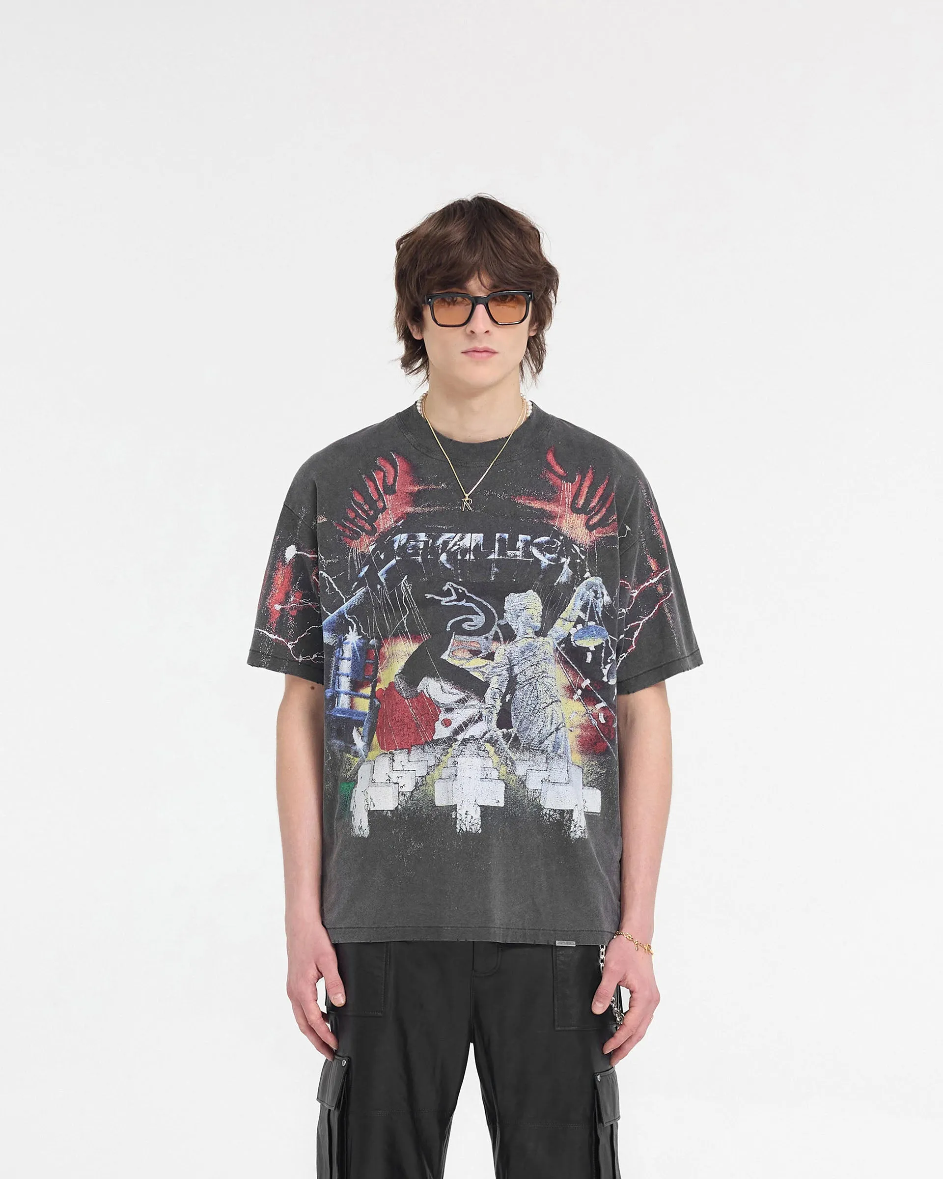 Represent X Metallica‚Ñ¢Ô∏è Master Of Puppets T-Shirt - Vintage Grey