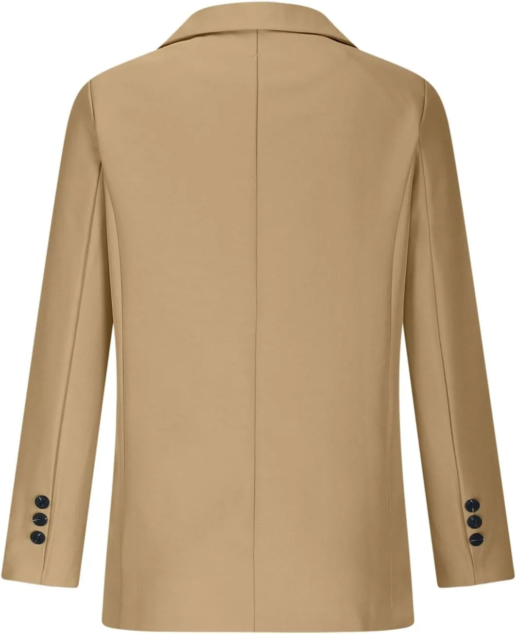 SEAOPEN Women's Business Casual Long Sleeve Blazer Open Front Lapel Jacket Suit Work Office Blazer with Pocket