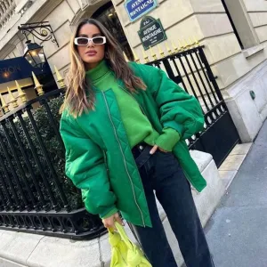 Selma Bomber Jacket with Ruched Sleeves - 7 Colors