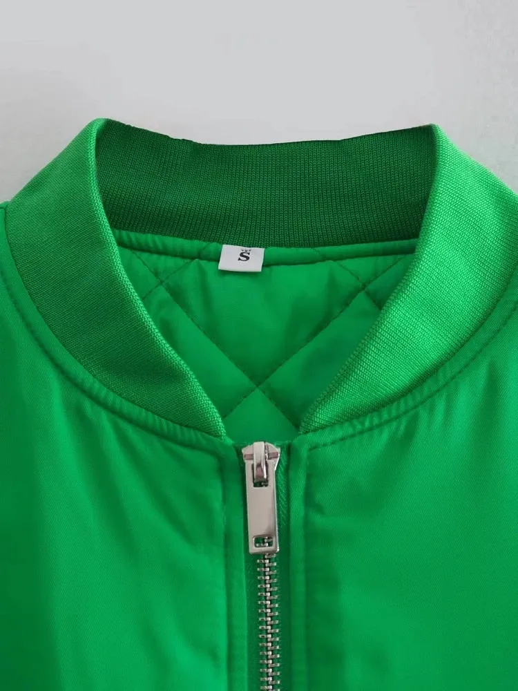Selma Bomber Jacket with Ruched Sleeves - 7 Colors