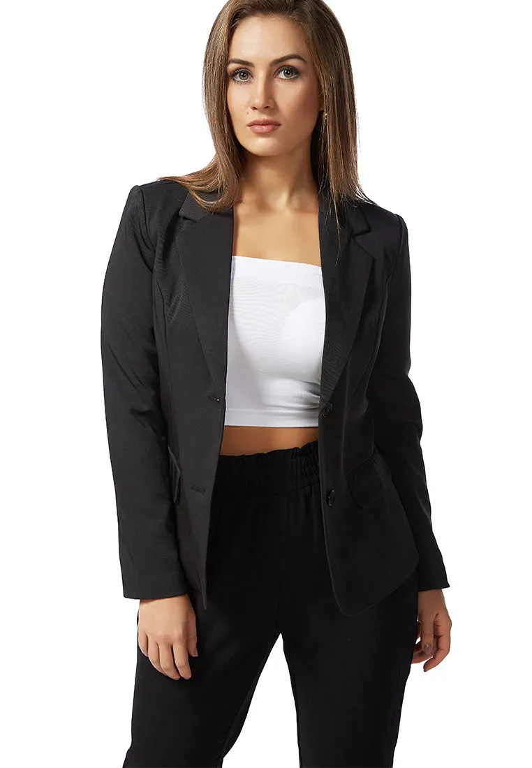 Slim Fit Black Blazer