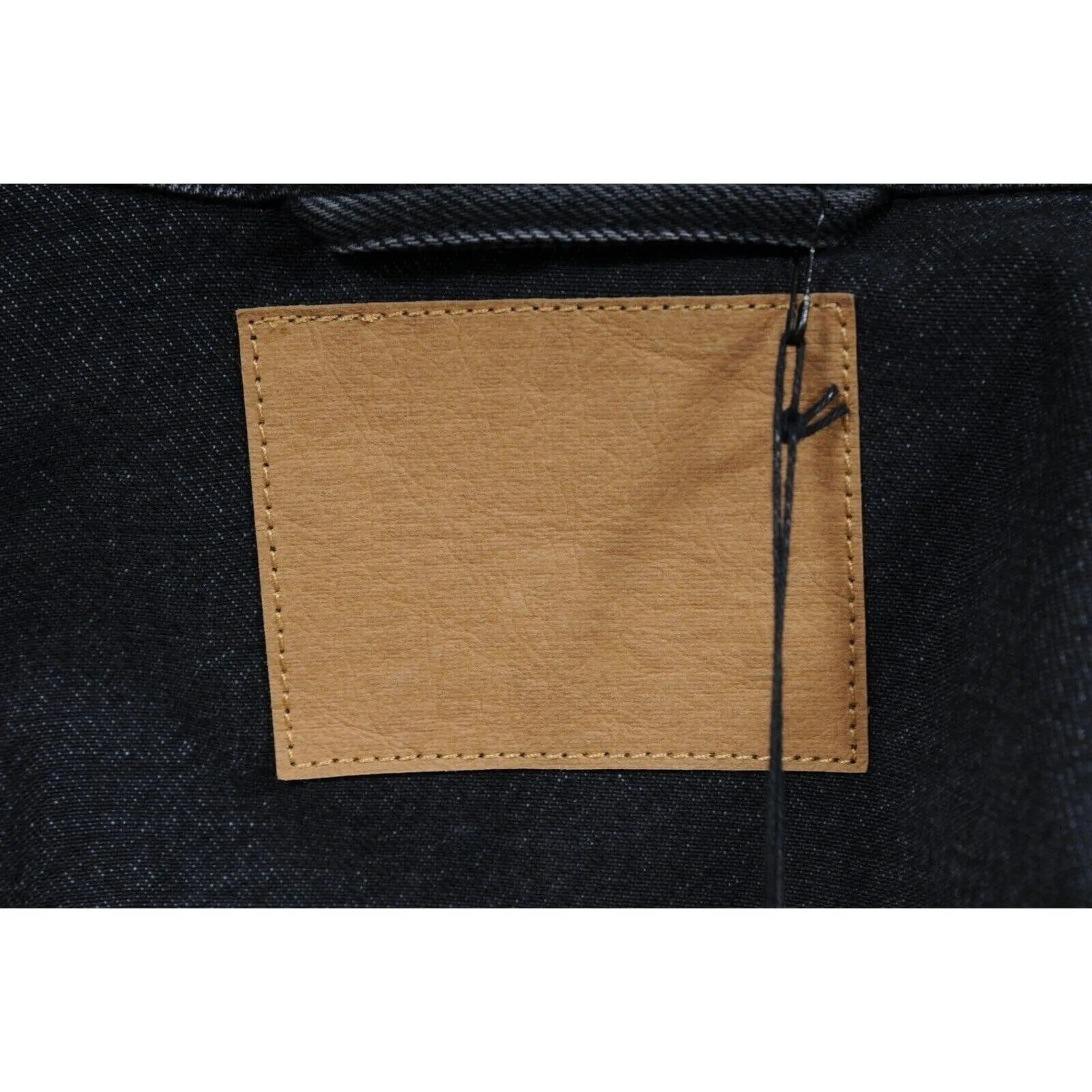 Swing Denim Jacket Vintage Black Cotton Oversized Coat