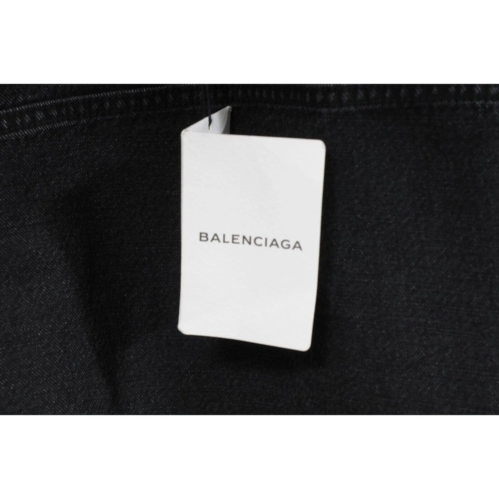 Swing Denim Jacket Vintage Black Cotton Oversized Coat