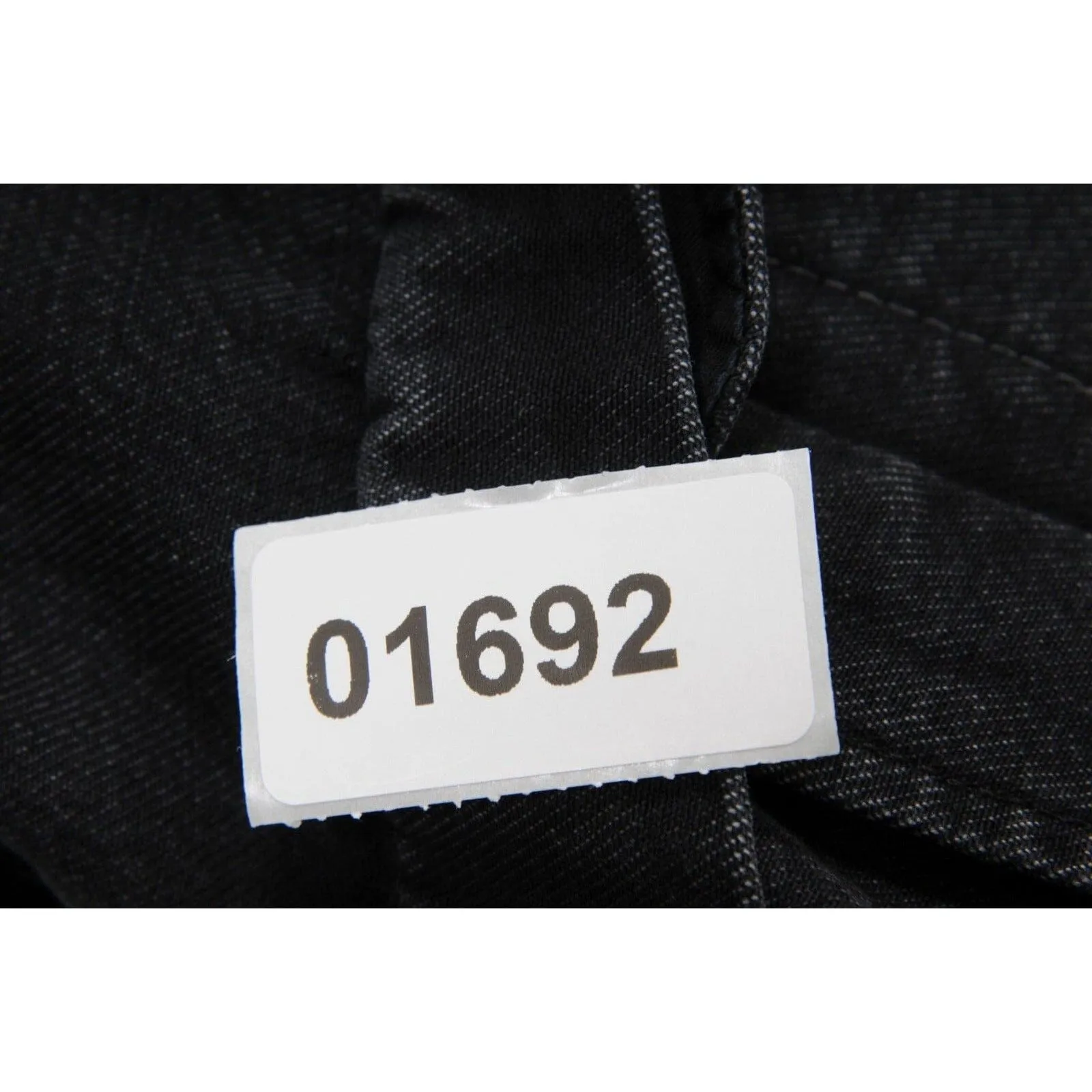 Swing Denim Jacket Vintage Black Cotton Oversized Coat