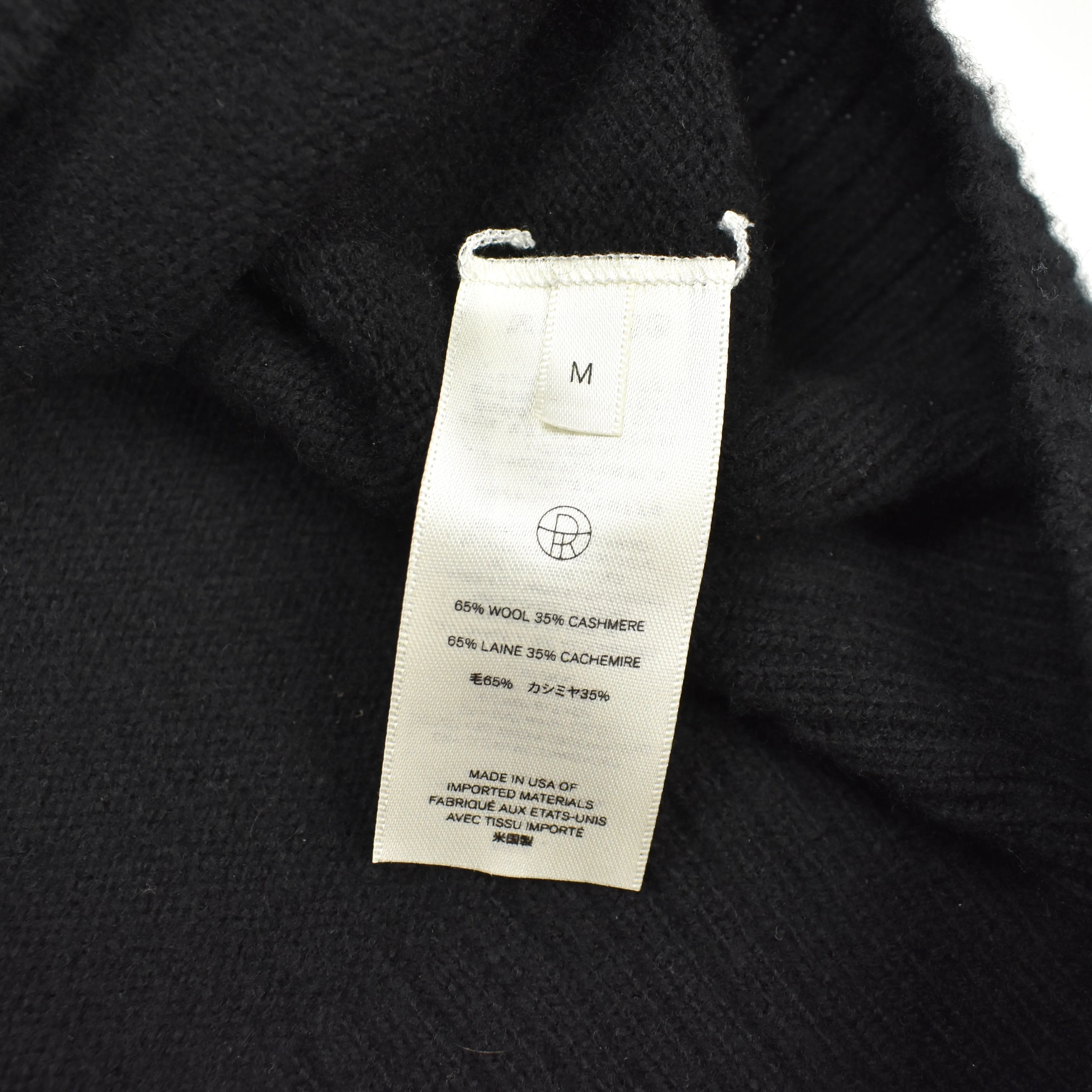 The Row - Black Wool / Cashmere Crewneck Sweater