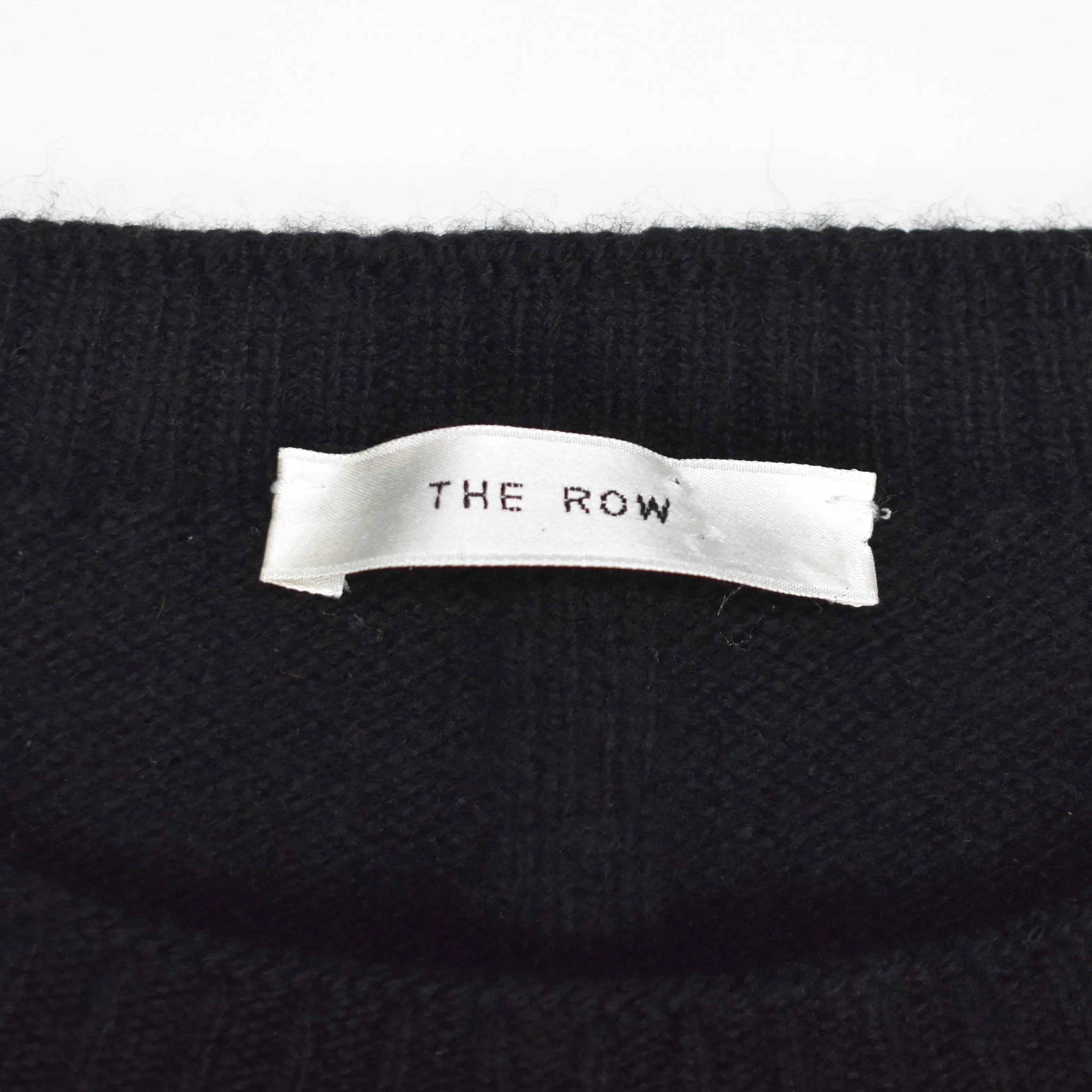 The Row - Black Wool / Cashmere Crewneck Sweater
