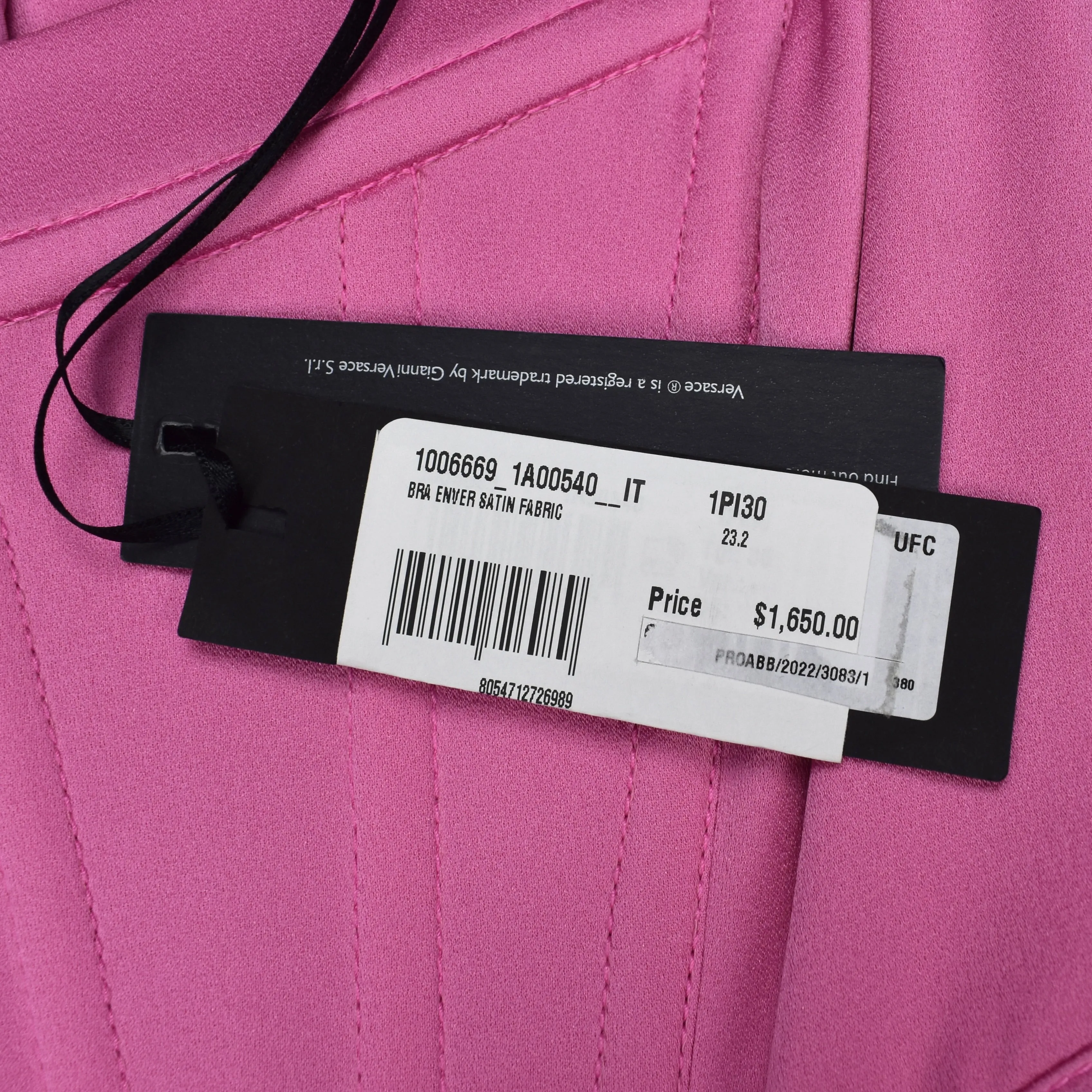 Versace - Pink Medusa '95 Silk Satin Corset Top