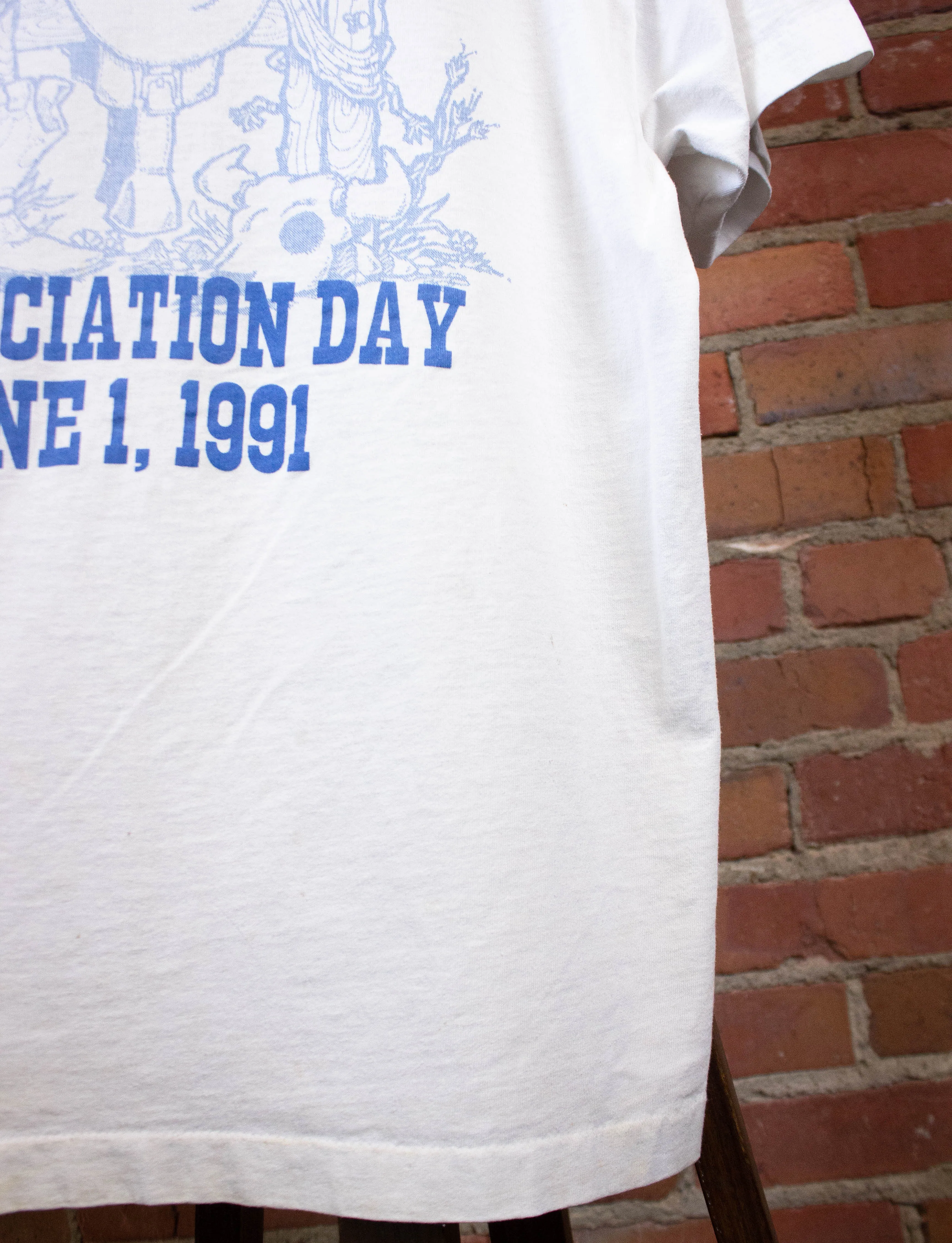 Vintage Charlie Daniels Appreciation Day Graphic T Shirt 1991 White Medium