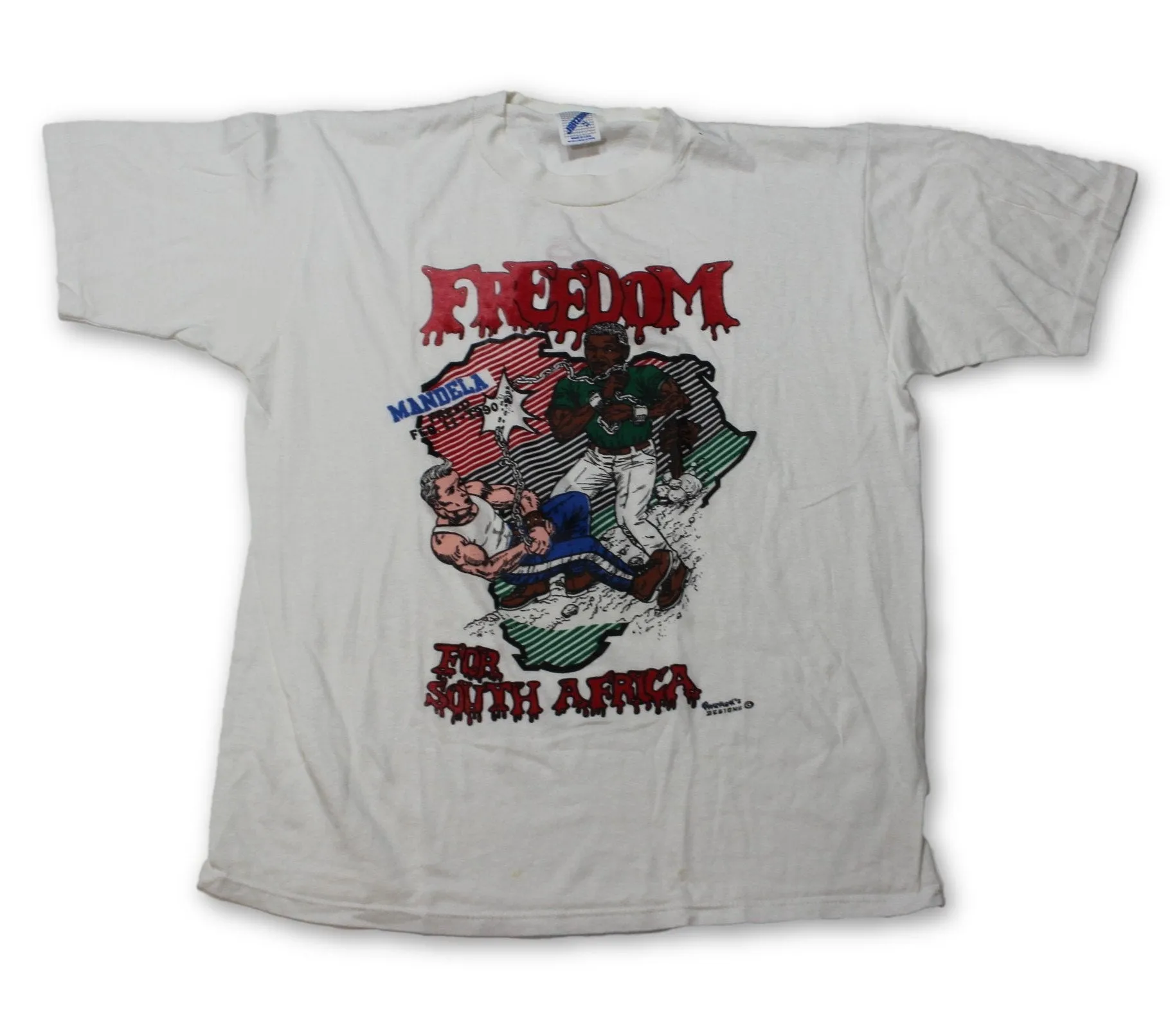 Vintage Nelson Mandela "Freedom for South Africa" T-shirt