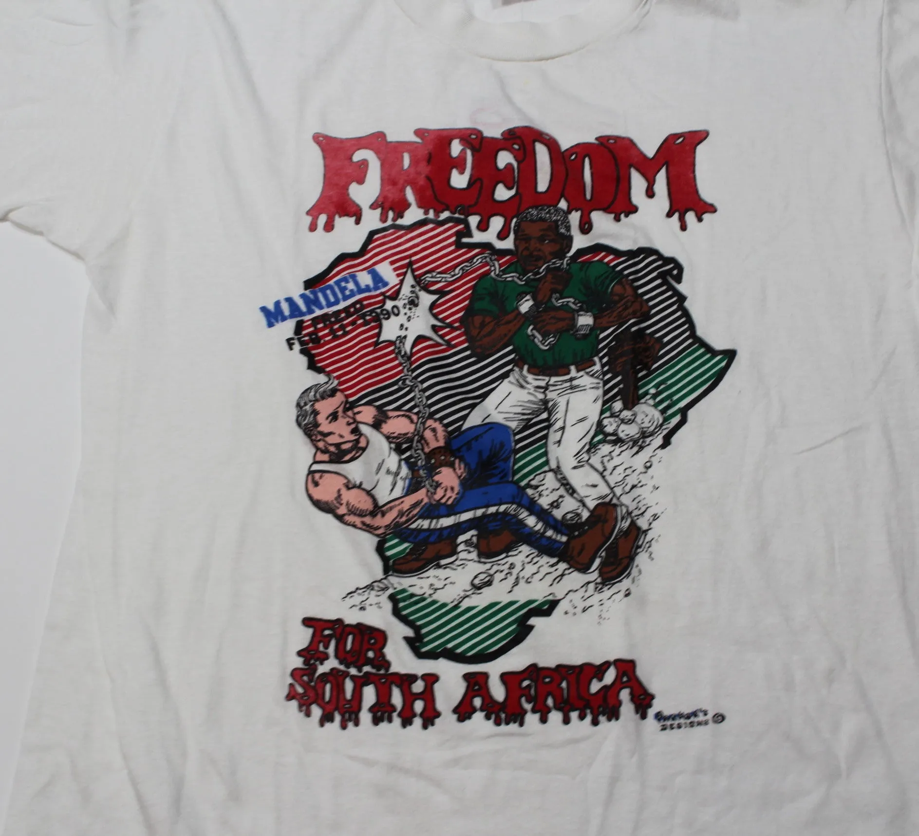 Vintage Nelson Mandela "Freedom for South Africa" T-shirt