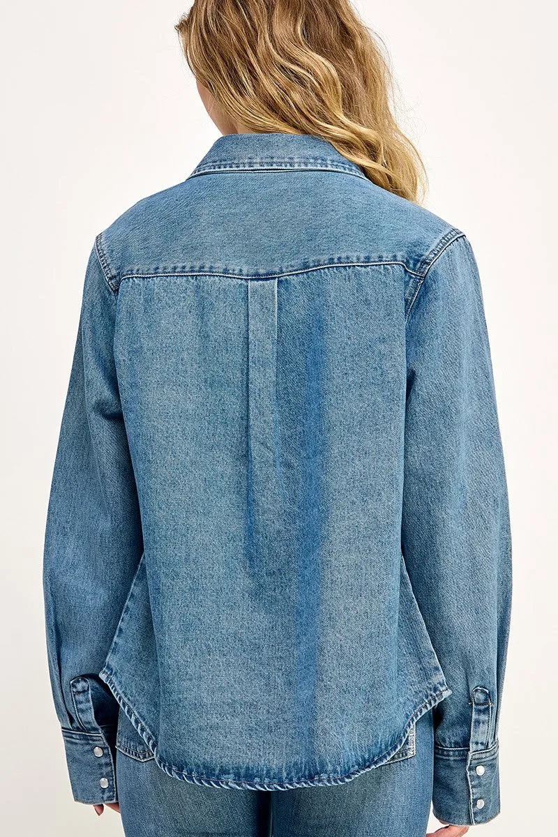 Western Denim Buttondown Shirt