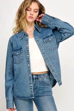 Western Denim Buttondown Shirt