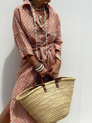 Women 2025 Summer Shirt Dress Classic Striped Lace-Up Shirt Dress Button Down Split Belted Vacation Maxi Dress