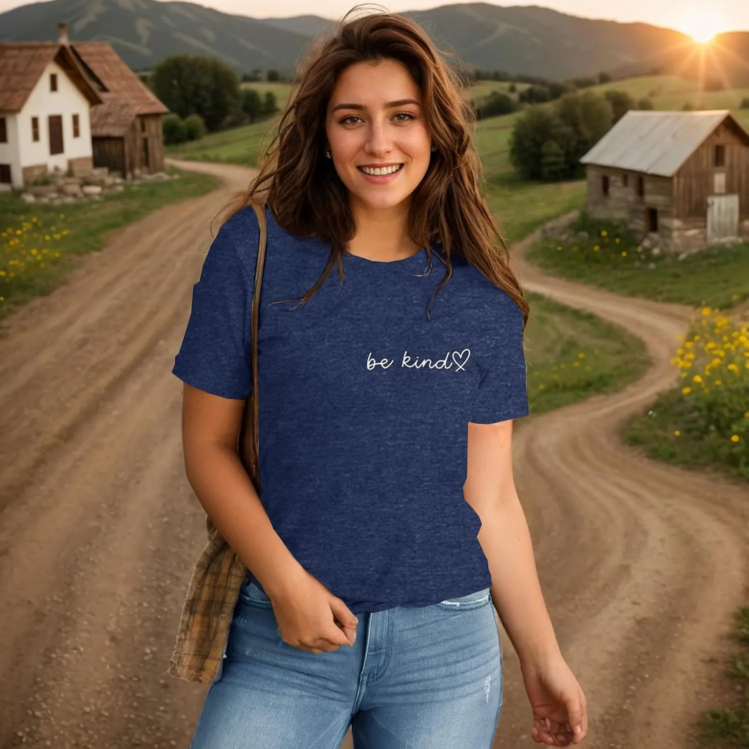 Women Graphic T-Shirts Casual Short Sleeve Tee Tops(Available in Plus Size)