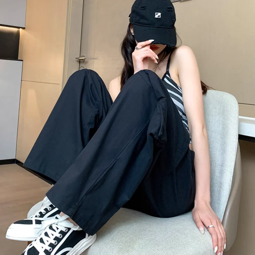 Women's Multi-pocket Drawstring Cargo Pants