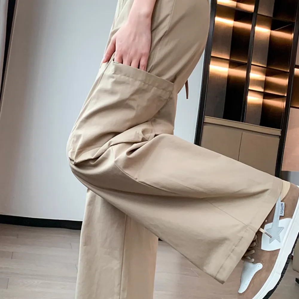 Women's Multi-pocket Drawstring Cargo Pants